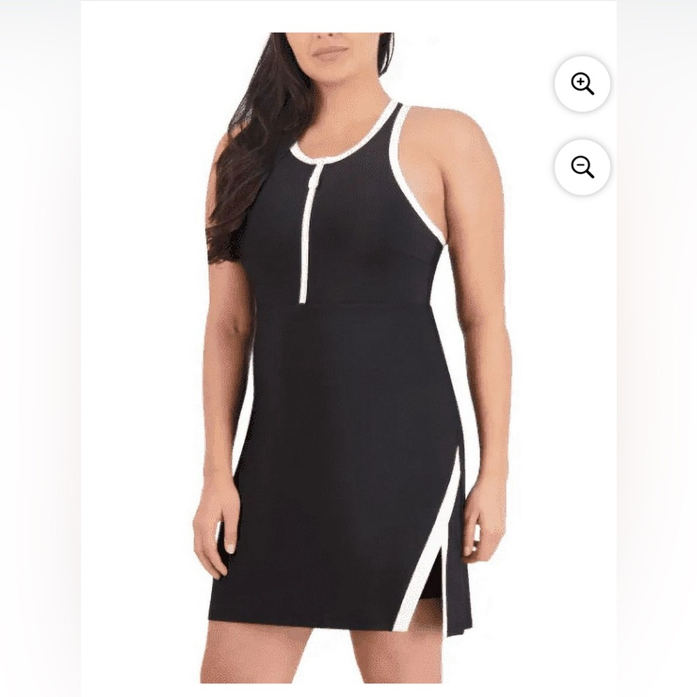 SAGE Womens' Active Dress with Shorts (Costco Active Dress) Black size Medium